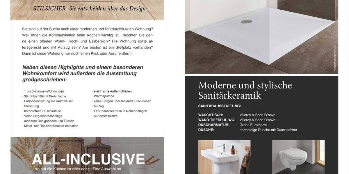 Etagenwohnung Horneburg - 2 Zimmer, 54 m&sup2;, 275.800&euro; | Angebot:25689044