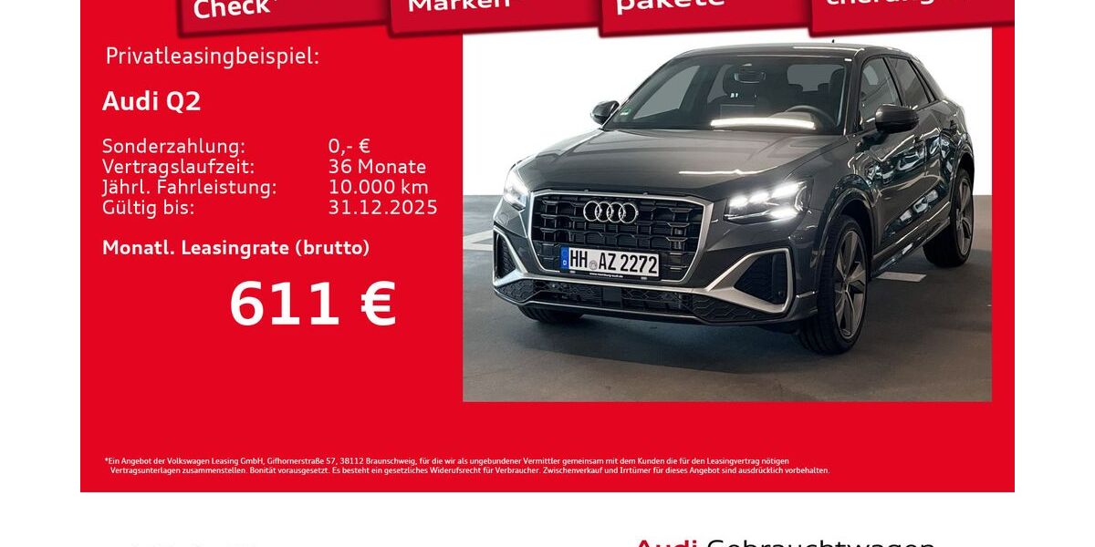 Audi Q2 1.899 km 41.960 &euro; Hamburg 20537