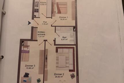 Wohnung Ahrensburg - 3 Zimmer, 88 m&sup2;, 1.350&euro; | Angebot:25902865