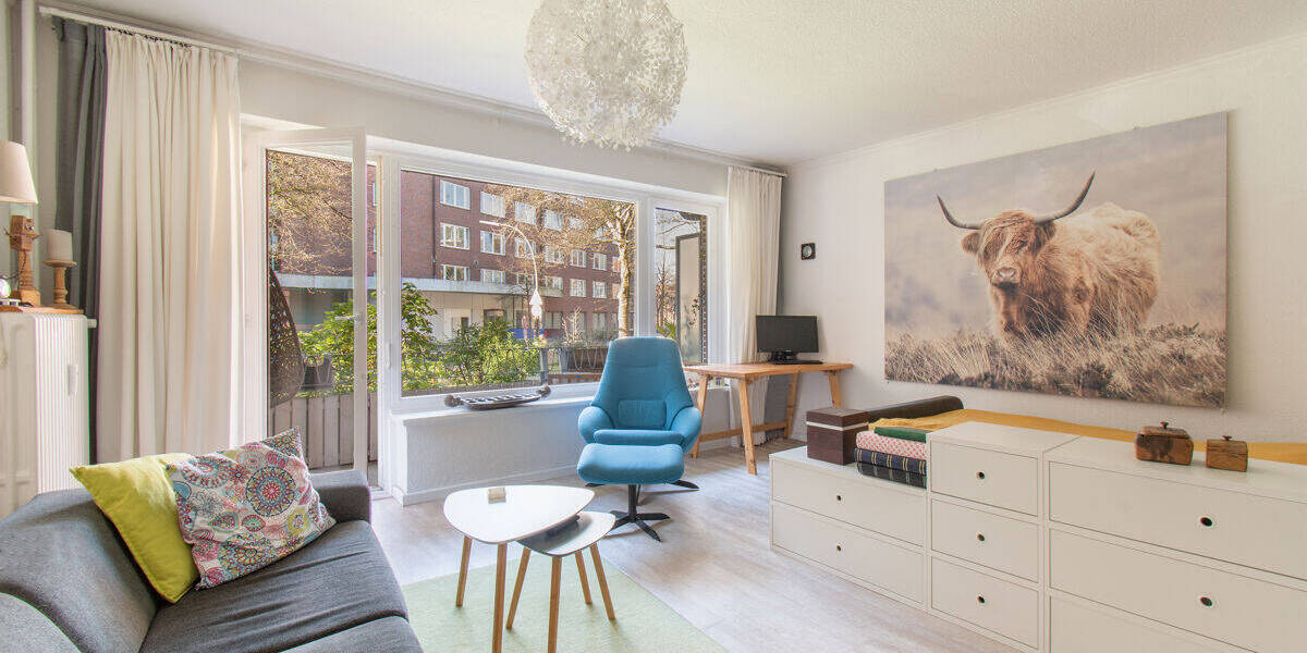 Etagenwohnung Hamburg Hoheluft-West - 2 Zimmer, 60 m&sup2;, 390.000&euro; | Angebot:25927415