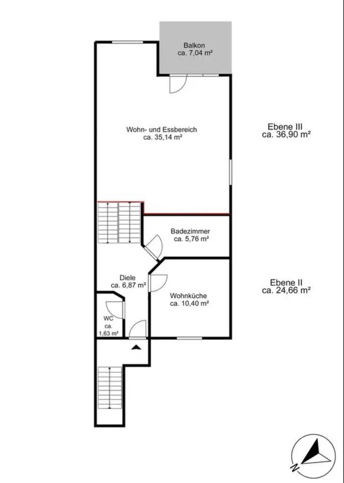 -Provisionsfrei- Maisonette- Wohnen mit EndReihenhaus Charakter