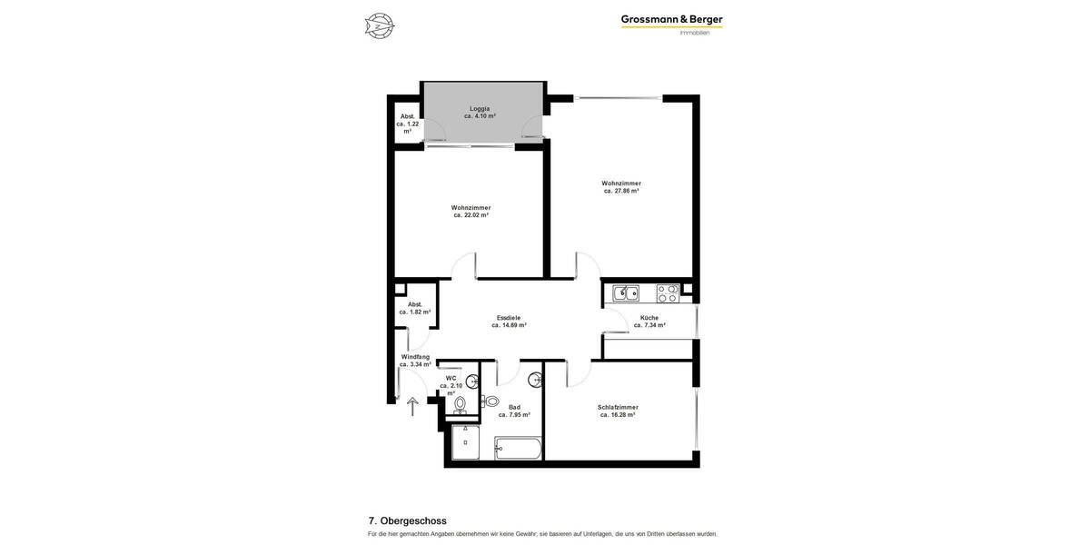 Etagenwohnung Reinbek - 3 Zimmer, 109 m&sup2;, 299.000&euro; | Angebot:26388149