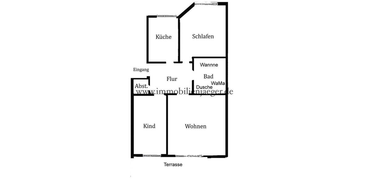 Etagenwohnung Norderstedt Garstedt - 3 Zimmer, 72 m&sup2;, 815&euro; | Angebot:26930232