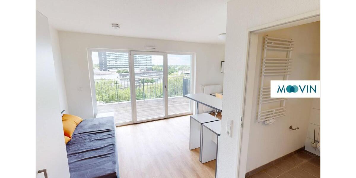 KOMFORT UND STIL: Möbliertes 1-Zimmer-Studentenapartment mit DACHTERRASSE und ALL-IN-MIETE in Ottensen 1 zimmer