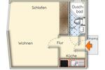 Von Privat: Vermietete 1-Zimmer-Wohnung in Winterhude