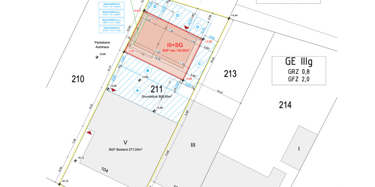 Errichtung einer Beherbergungsstätte (12 Zimmer ) auf dem hinteren Grundstücksteil zimmer