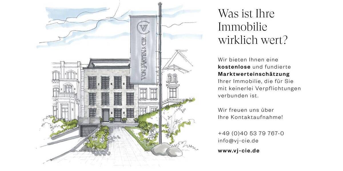 Etagenwohnung Hamburg Harvestehude - 2 Zimmer, 110 m&sup2;, 1.425.000&euro; | Angebot:26358862