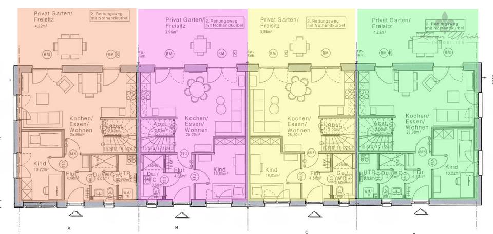 Reihenhaus Seevetal - 4 Zimmer, 94 m&sup2;, 1.598&euro; | Angebot:25922374
