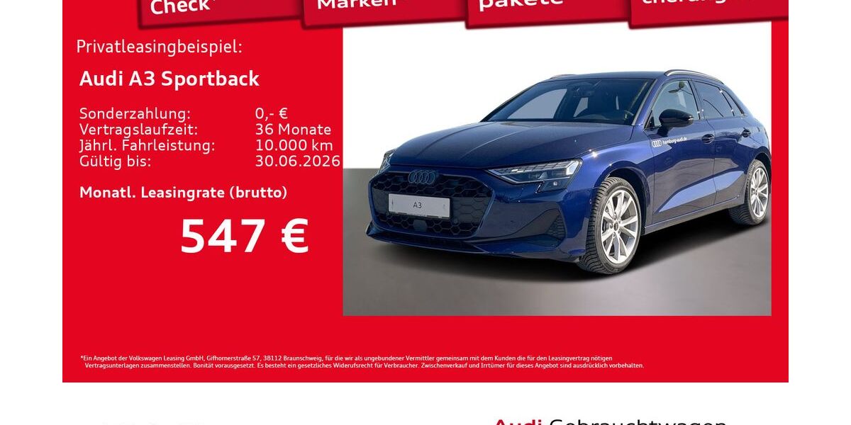Audi A3 3.255 km 39.446 &euro; Hamburg 22529