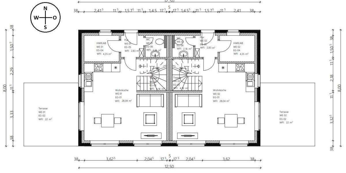 Doppelhaushälfte Barsbüttel - 4 Zimmer, 84 m&sup2;, 398.000&euro; | Angebot:24623517