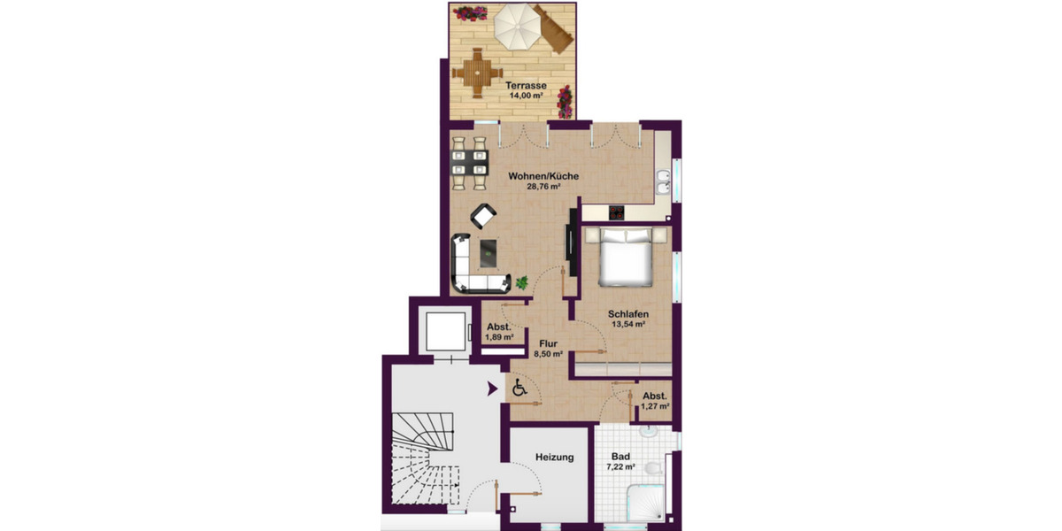 Erdgeschoßwohnung Neu Wulmstorf - 2 Zimmer, 68 m&sup2;, 333.000&euro; | Angebot:24829428