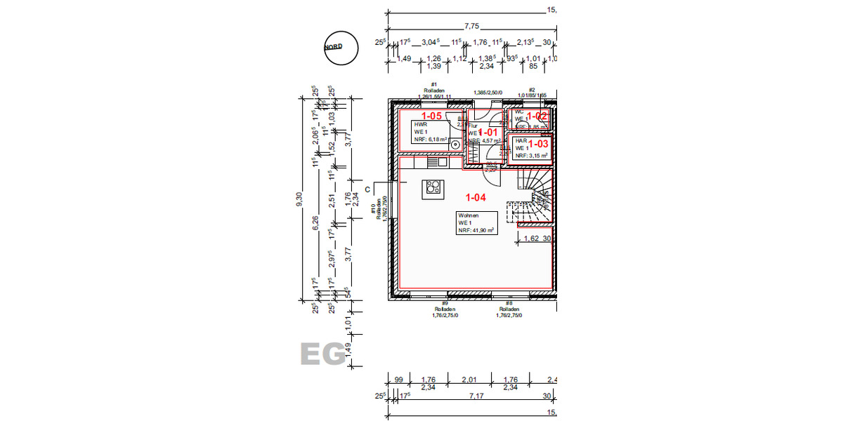 Doppelhaushälfte Norderstedt Friedrichsgabe - 5 Zimmer, 148 m&sup2;, 2.480&euro; | Angebot:26815927