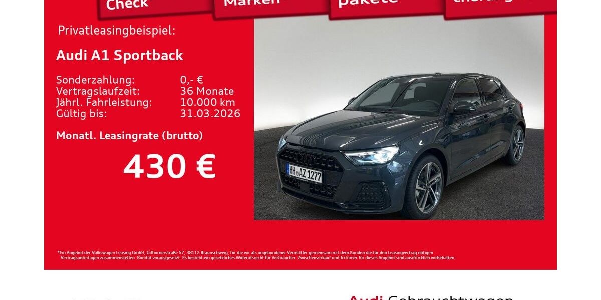 Audi A1 1.890 km 31.960 &euro; Hamburg 20537