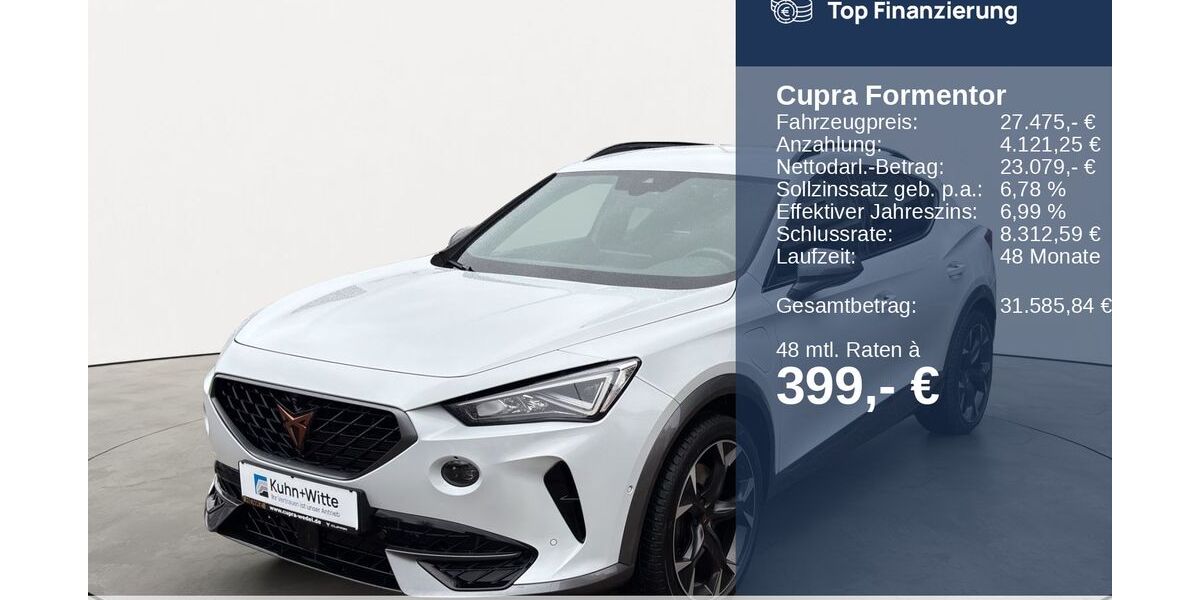 Cupra Formentor 29.250 km 25.990 &euro; Wedel 22880
