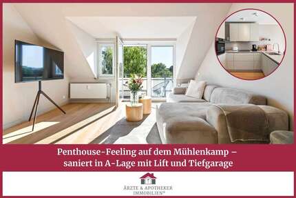 Wohnung Hamburg Winterhude - 2 Zimmer, 54 m&sup2;, 698.000&euro; | Angebot:27146590