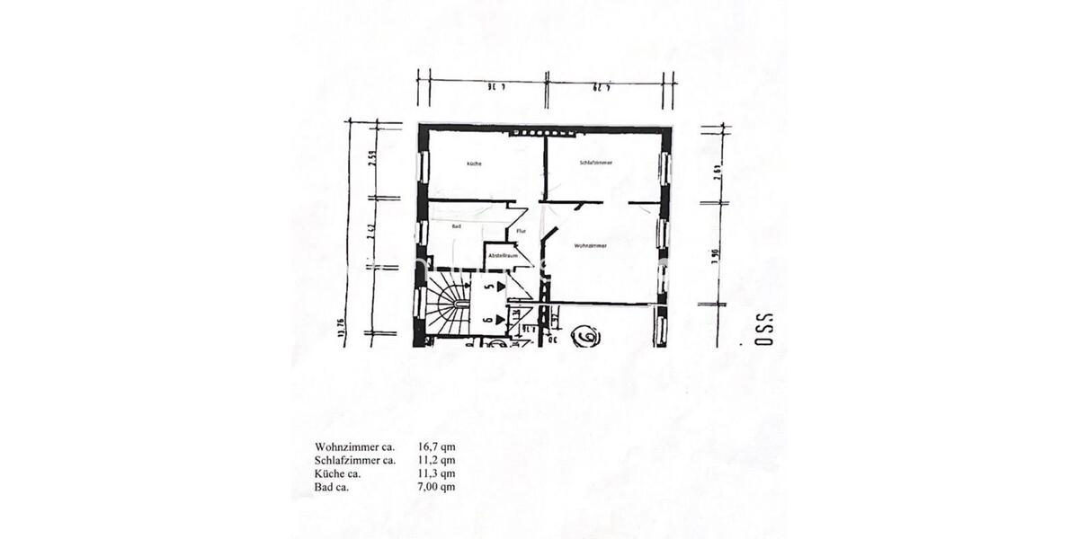 Etagenwohnung Hamburg Uhlenhorst - 2 Zimmer, 53 m&sup2;, 1.200&euro; | Angebot:26687987