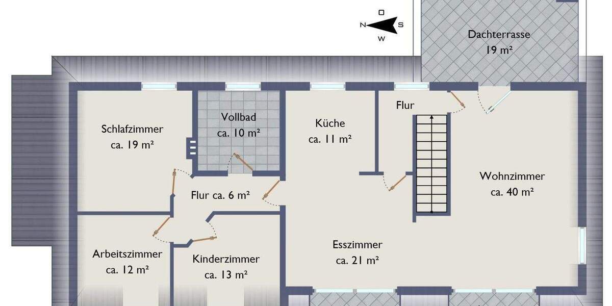 Etagenwohnung Hamburg Poppenbüttel - 4 Zimmer, 153 m&sup2;, 498.000&euro; | Angebot:25779589