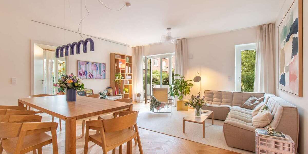 Etagenwohnung Hamburg Uhlenhorst - 3 Zimmer, 127 m&sup2;, 1.350.000&euro; | Angebot:27019767