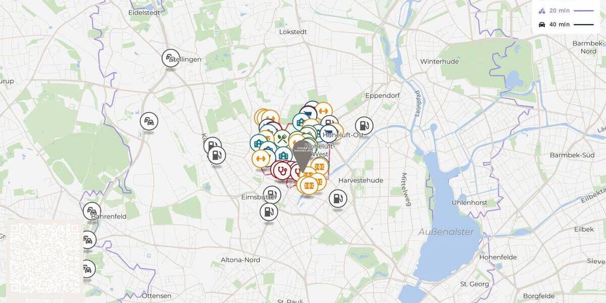 Etagenwohnung Hamburg Hoheluft-West - 2 Zimmer, 60 m&sup2;, 390.000&euro; | Angebot:25927415