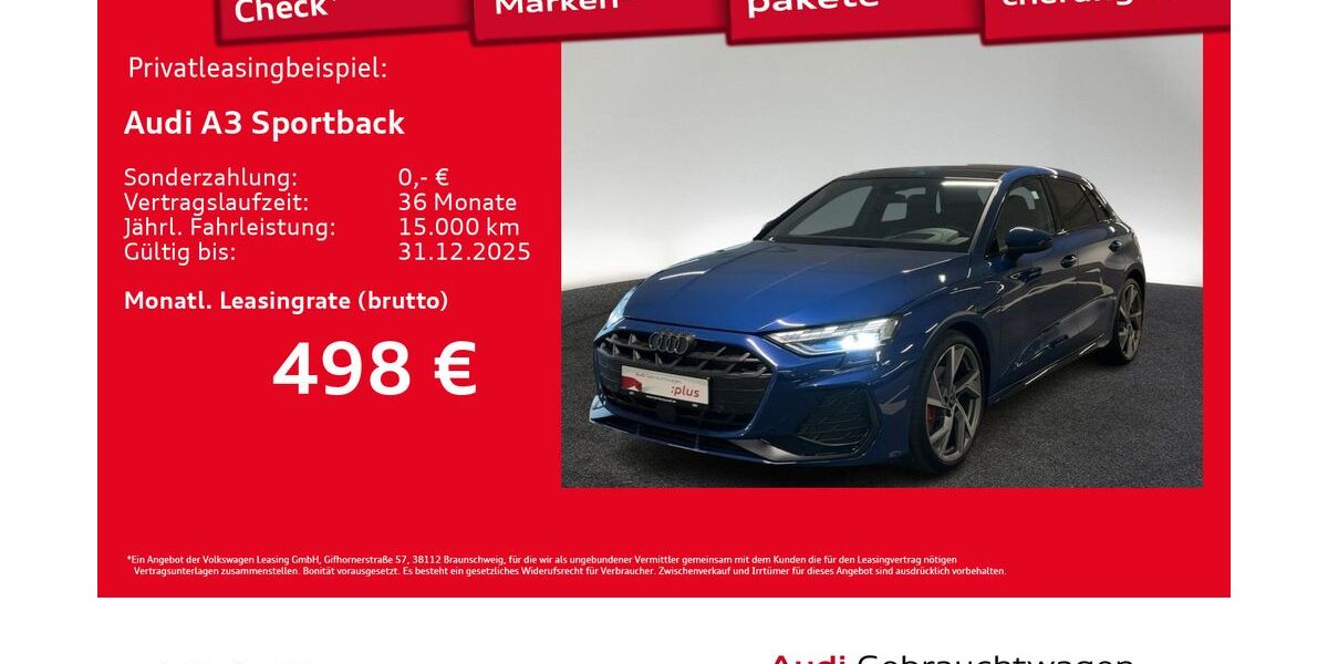 Audi A3 3.042 km 39.290 &euro; Hamburg 20537