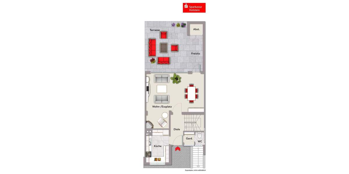 Reihenmittelhaus Glinde - 5 Zimmer, 98 m&sup2;, 385.000&euro; | Angebot:25371844