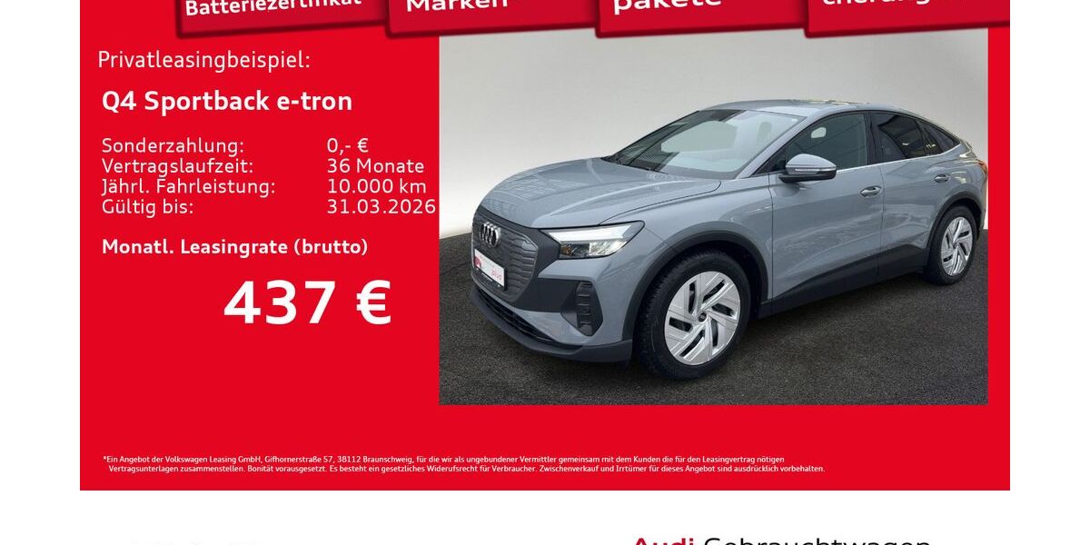 Audi Q4 e-tron 8.989 km 42.880 &euro; Hamburg 22529