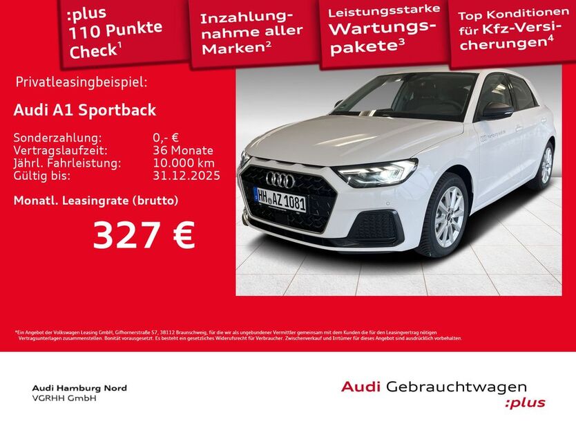 Audi A1 1.899 km 23.930 € Hamburg 22419