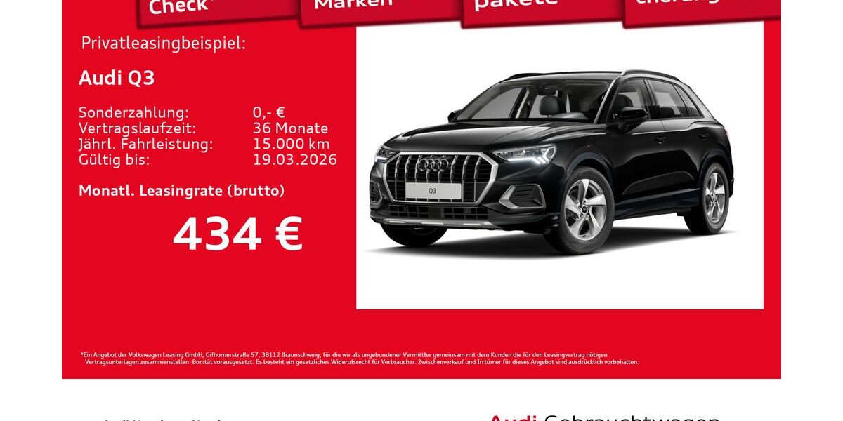 Audi Q3 19.562 km 39.860 &euro; Hamburg 22419