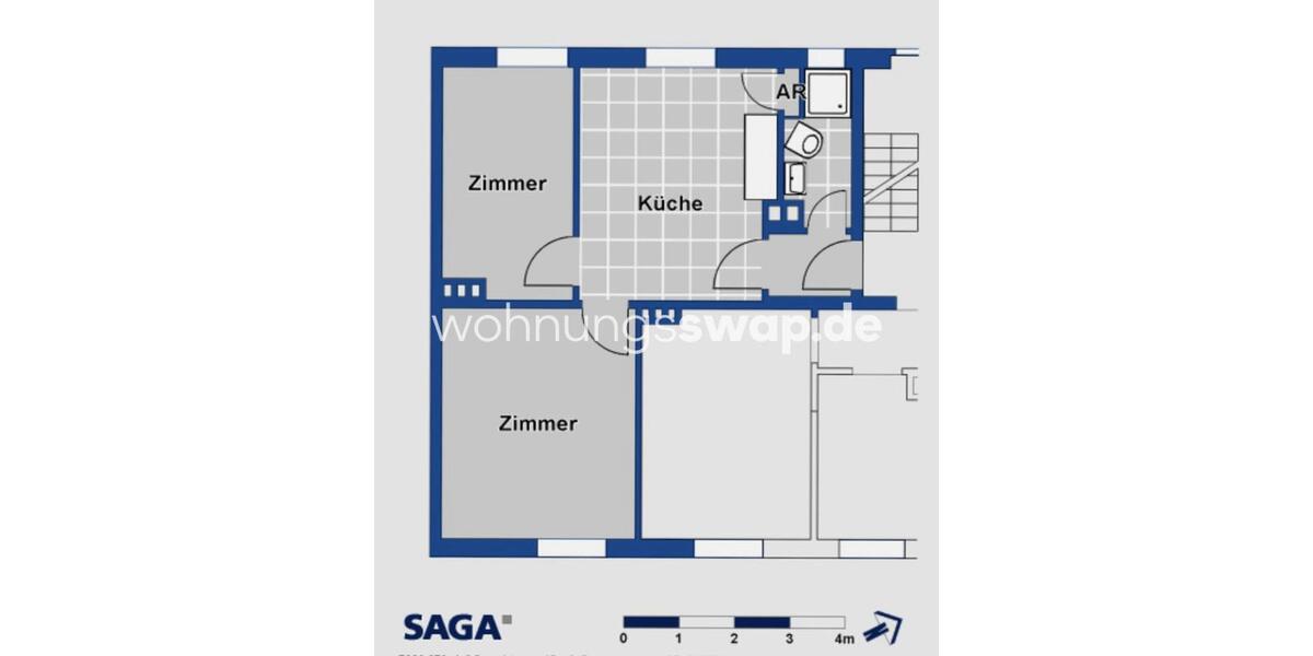 Etagenwohnung Hamburg Harburg - 2 Zimmer, 45 m&sup2;, 378&euro; | Angebot:26167594