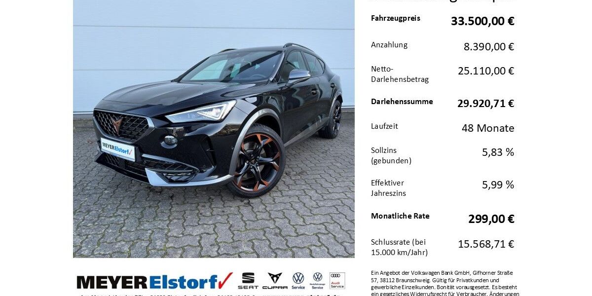 Cupra Formentor 16.000 km 32.950 &euro; Neu Wulmstorf 21629