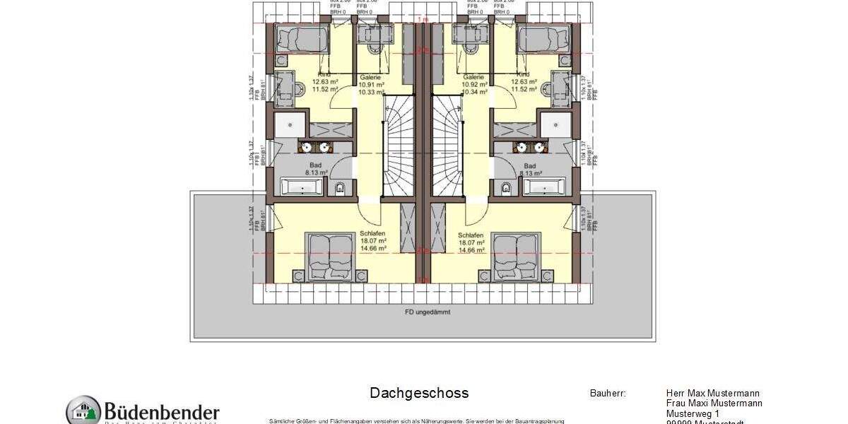 Modernes Haus für zwei FamilienGenerationen im schönen Hamburg. Individuell planbar. - Doppelhaushälfte Hamburg Poppenbüttel | Angebot:26111387