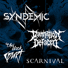 EXILE IN TIME III mit SYNDEMIC - DAMNATION DEFACED - THE BLACK COURT - SCARNIVAL 04.09.2026 LOGO Hamburg