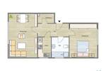 Etagenwohnung Hamburg Farmsen-Berne - 2 Zimmer, 55 m&sup2;, 990&euro; | Angebot:26751814