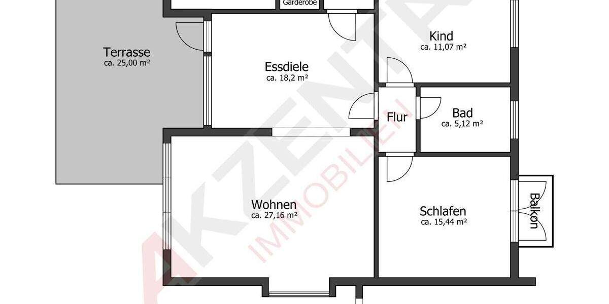 Etagenwohnung Hamburg / Volksdorf Volksdorf - 5 Zimmer, 120 m&sup2;, 585.000&euro; | Angebot:24833234