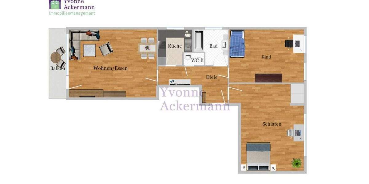 Etagenwohnung Hamburg Bramfeld - 3 Zimmer, 78 m&sup2;, 349.000&euro; | Angebot:25772864