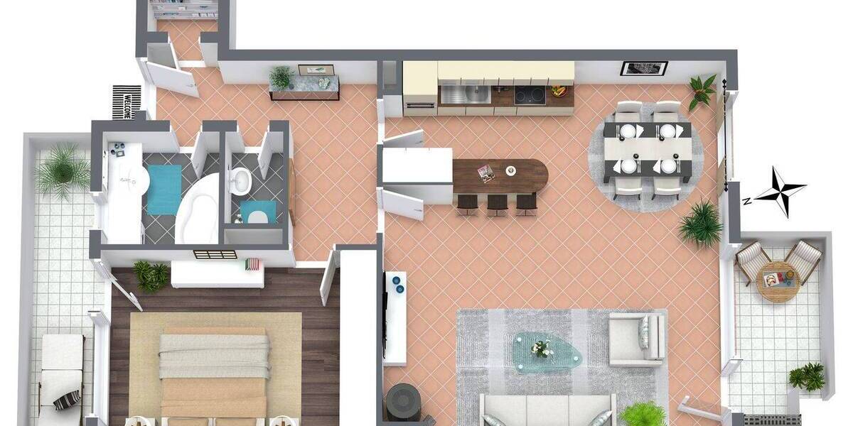 Etagenwohnung Hamburg Jenfeld - 2 Zimmer, 75 m&sup2;, 279.000&euro; | Angebot:26595818
