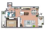Etagenwohnung Hamburg Jenfeld - 2 Zimmer, 75 m&sup2;, 279.000&euro; | Angebot:26595818