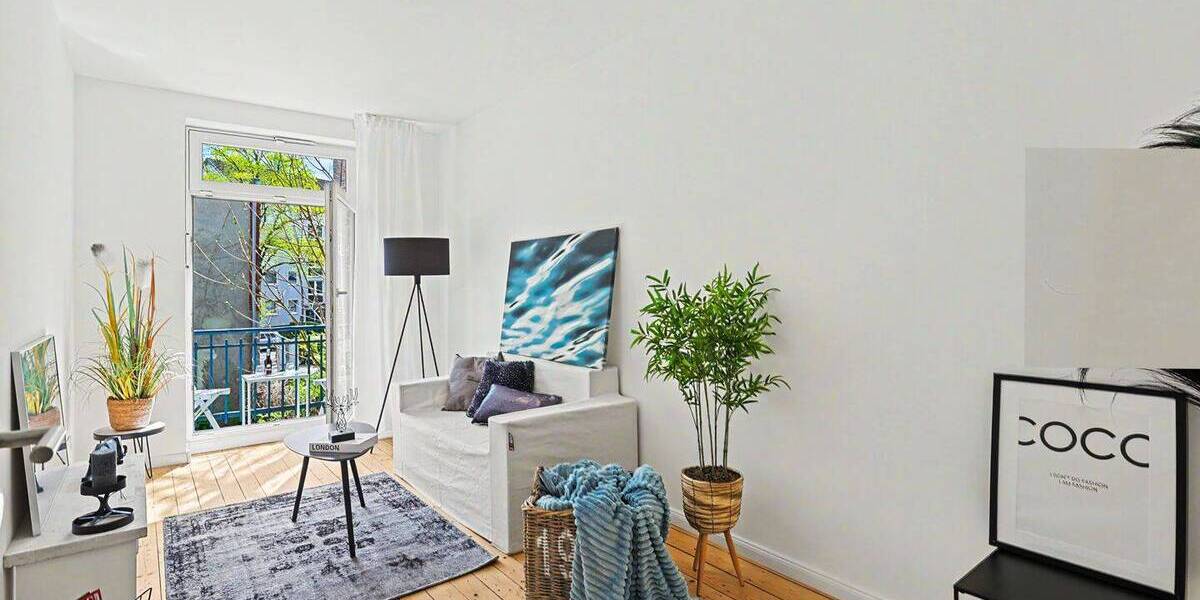 Etagenwohnung Hamburg Barmbek-Süd - 3 Zimmer, 56 m&sup2;, 448.000&euro; | Angebot:26377928