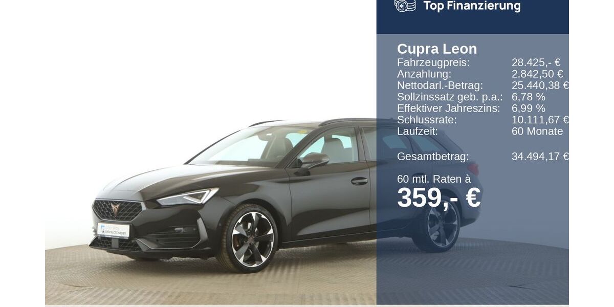 Cupra Leon 67.300 km 28.425 &euro; Jesteburg 21266