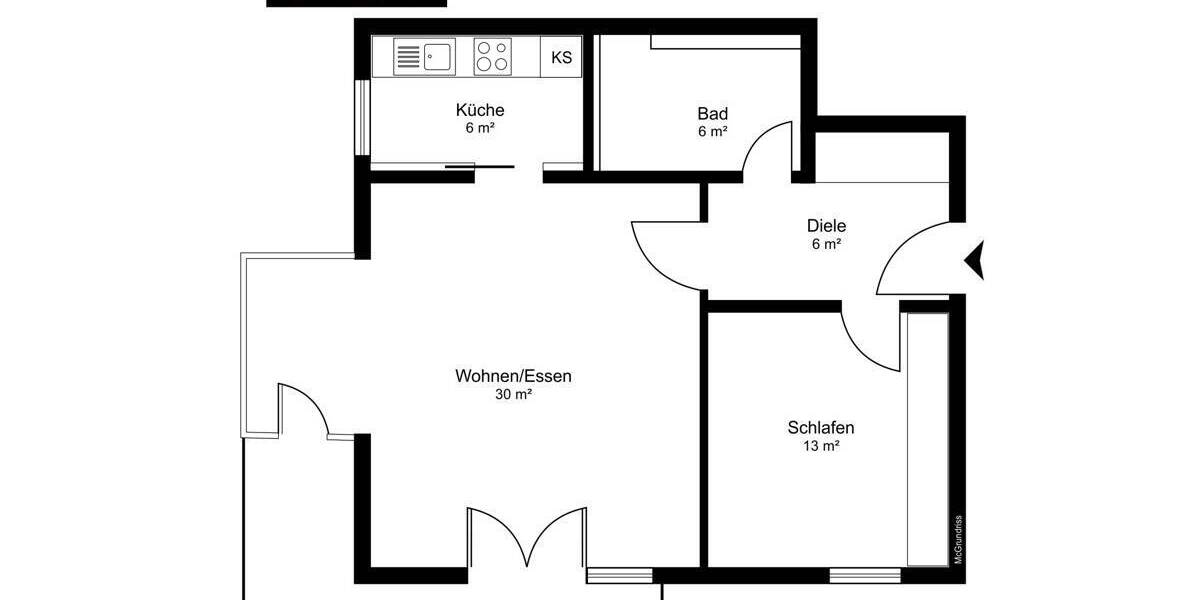 Sonnige 2-Zimmer-Wohnung mit Südbalkon und Tiefgarage in ruhiger Lage von Hamburg-Lurup - Etagenwohnung Hamburg / Lurup Lurup | Angebot:26261236