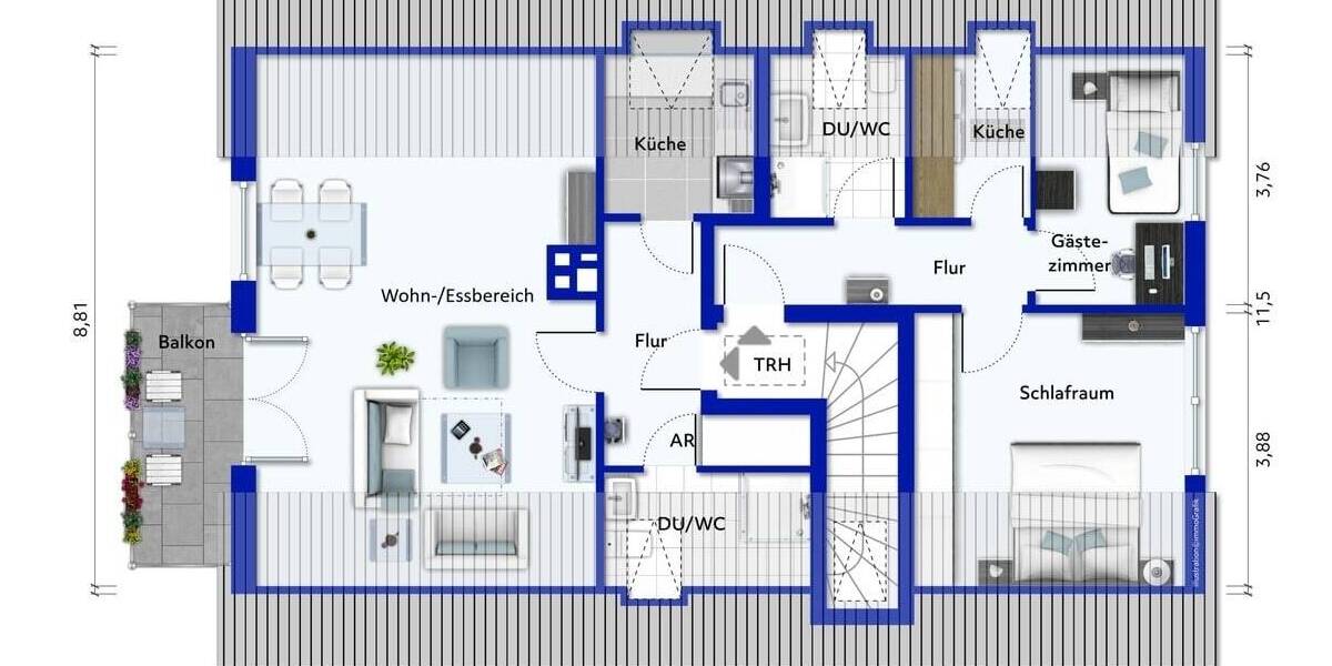 Einfamilienhaus Hamburg Niendorf - 7 Zimmer, 178 m&sup2;, 995.000&euro; | Angebot:26309225