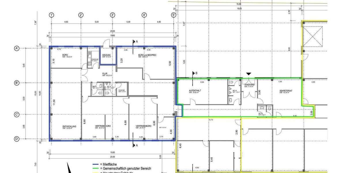 Flexibel nutzbare Gewerbefläche in verkehrsgünstiger Lage von Tornesch zimmer