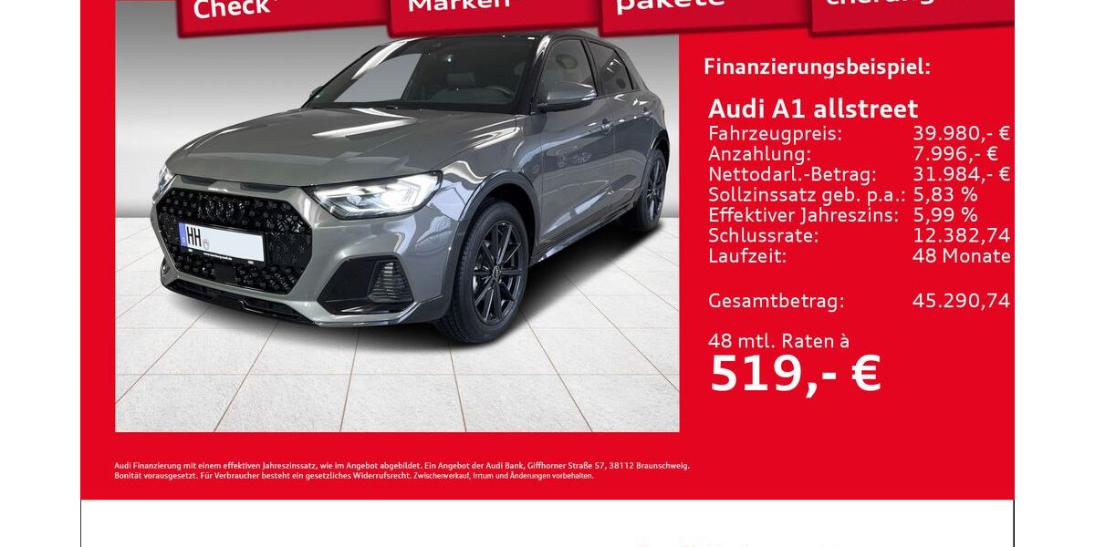Audi A1 1.899 km 35.830 &euro; Hamburg 22419