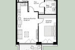 Etagenwohnung Pinneberg - 2 Zimmer, 61 m&sup2;, 1.249&euro; | Angebot:25701302