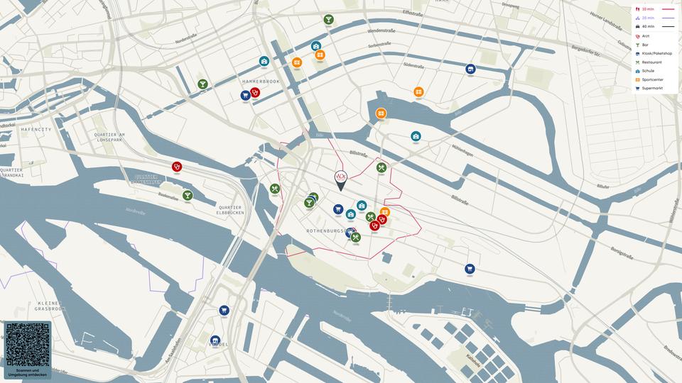 Etagenwohnung Hamburg Rothenburgsort - 1 Zimmer, 21 m&sup2;, 665&euro; | Angebot:26183398