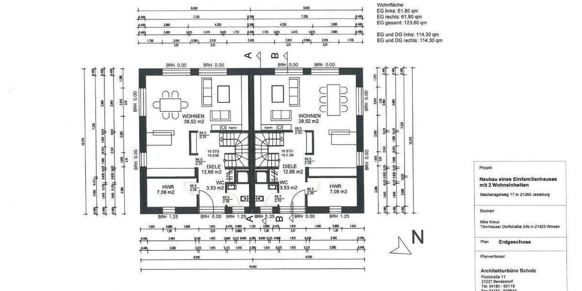 Doppelhaushälfte Hamburg Neugraben-Fischbek - 4 Zimmer, 639.900&euro; | Angebot:26318479