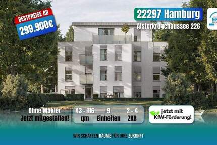 Wohnung Hamburg Alsterdorf - 4 Zimmer, 759.900&euro; | Angebot:25737661