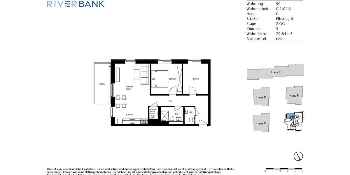 Etagenwohnung Geesthacht - 3 Zimmer, 80 m&sup2;, 1.199&euro; | Angebot:26476867