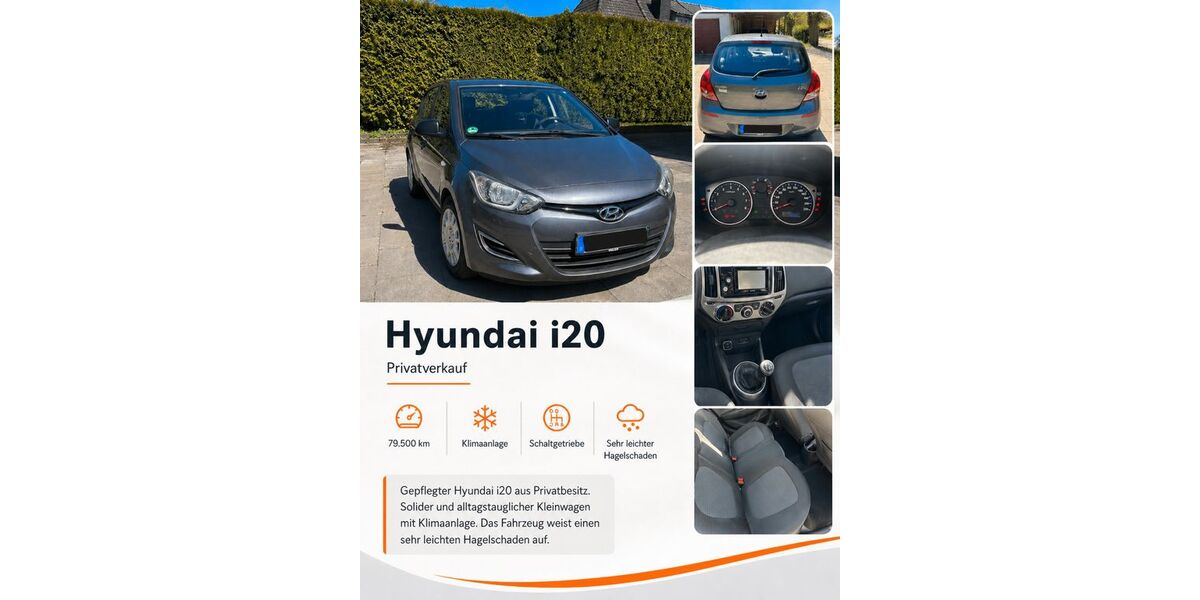 Hyundai i20 79.500 km 5.000 &euro; Tangstedt 22889