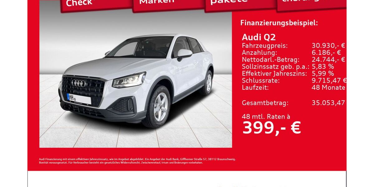 Audi Q2 1.899 km 29.930 &euro; Hamburg 22419